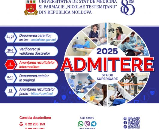 Rezultate intermediare admitere 2025